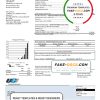 USA Pennsylvania UGI Utilities utility bill template in Word and PDF format