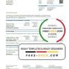 Germany ENSO rechnung für strom und erdgas utility bill template in Word and PDF format