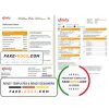 USA San Francisco Xfinity Comcast utility bill template in Word and PDF format, 2 pages