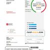 USA Singtel utility bill template in Word and PDF format