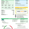 USA Florida City of Edgewater utility bill template in Word and PDF format