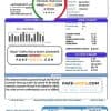 USA South Weber City Utah water utility bill template in Word and PDF format