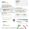 USA Sprint (T-Mobile) utility bill template in Word and PDF format