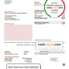 USA Texas Minol utility bill template in Word and PDF format
