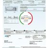 USA Texas Center Point Energy utility bill template in Word and PDF format