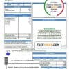 USA Texas City of Laredo Utilities Department water utility bill template in Word and PDF format