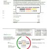 USA Texas Gexa Energy utility bill template in Word format