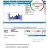USA Texas Grand Prairie utility bill template in Word and PDF format