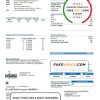 USA Texas McKinney utility bill template in Word and PDF format