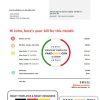 USA Verizon telecommunications utility bill template in Word and PDF format
