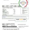 USA Waitsfield Telecom utility bill template in Word and PDF format