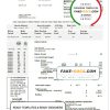 USA West Boylston utility bill template in Word and PDF format