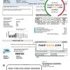 USA Western Municipal Water District utility bill template in Word and PDF format