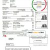 USA WPS utility bill template in Word and PDF format