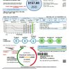 USA Wyoming High West Energy utility bill in Word and PDF format, version 2