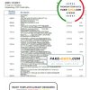 South Africa Discovery Bank statement easy to fill template in Word and PDF format