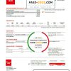 Greece CORAL GAS utility bill template in Word and PDF format