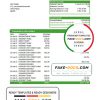 Algeria Banque nationale d’Algérie (BNA) bank statement template in Excel and PDF format