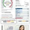 Greece electricity utility bill template in Word and PDF format