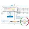 Australia ANZ proof of address bank statement template in Excel and PDF format, 2 pages