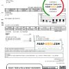 Hong Kong Water Supplies Department utility bill template in Word and PDF format