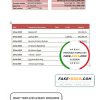 Australia HSBC bank statement template fully editable in Word and PDF format