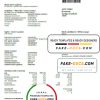 Hungary E2 utility bill template in Word and PDF format