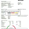 Hungary E2 utility bill template, fully editable in PSD format