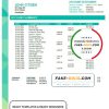 Azerbaijan Amrahbank bank account statement template in Word and PDF format