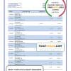 Azerbaijan Atabank bank statement template in Word and PDF format