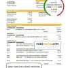 Bahamas FirstCaribbean International Bank bank statement template in Word and PDF format