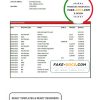 Bahrain Eskan bank statement template in Excel and PDF format