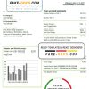 Iceland Arctic Green Energy Corporation electricity utility bill template in Word and PDF
