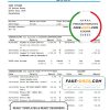 Bangladesh Janata bank statement easy to fill template in .xls and .pdf file format