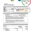 Barbados Caribbean Development Bank statement template in Word and PDF format