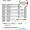 Barbados republic bank statement template in Excel and PDF format