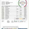 Barbados republic Bank statement template in Word and PDF format