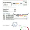Belarus Alfa bank statement template in Excel and PDF format