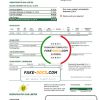 India Indraprasth Gas utility bill template in Word and PDF format