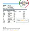 Belarus Paritet bank statement template in Excel and PDF format
