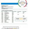 Belarus Paritet bank statement template in Word and PDF format