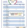 Belgium AXA Bank statement template in Word and PDF format