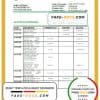 Belgium Crelan bank statement template in Word and PDF format