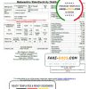 India Mahavitaran Co Ltd utility bill template in Word and PDF format