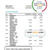 Belgium Keytrade bank statement template in Excel and PDF format