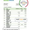 Belize bank statement template in Excel and PDF format, fully editable