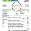 Belize Belizebank proof of address bank statement template in Word and PDF format