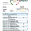 Benin Ecobank proof of address bank statement template in Word and PDF format