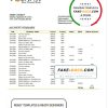 Bhutan T bank statement template in Word and PDF format
