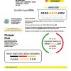 Indonesia PLN electricity utility bill template in Word and PDF format